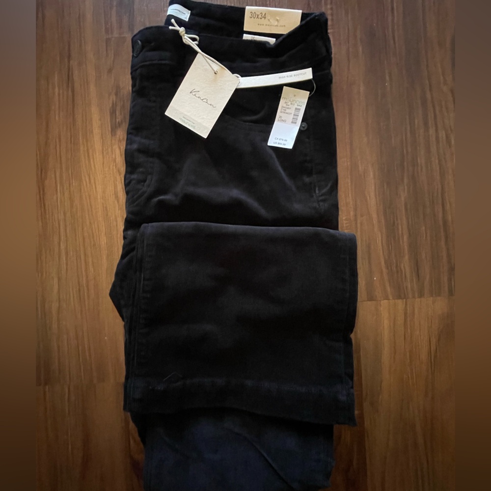 Classic Black Corduroy Pants